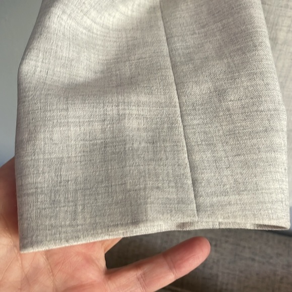 Rebecca Taylor Tailored Light Gray Clean Suiting Blazer Size 6 - Picture 7 of 7